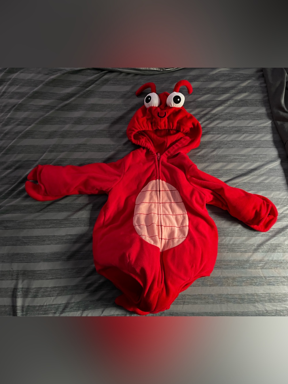 Carter's Red “Lobster” Hooded Onesie Costume with Lobster Tail